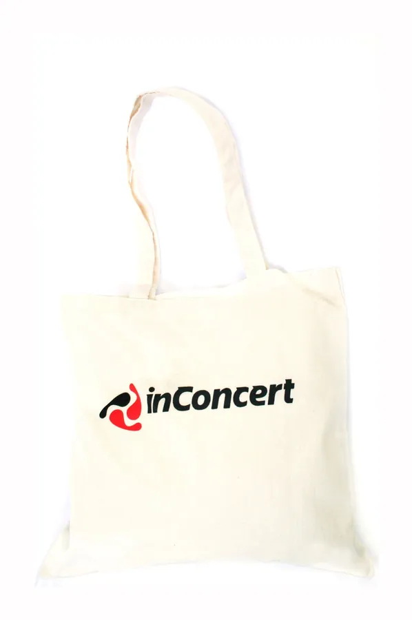 Bolsa de manta con el logo de inConcert impreso